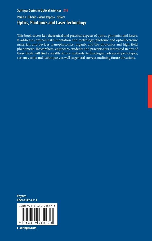 Weitere Ansicht: Optics, Photonics and Laser Technology