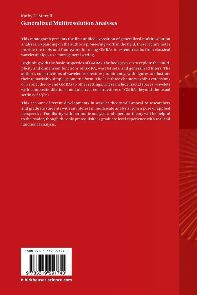 Weitere Ansicht: Generalized Multiresolution Analyses | Kathy D. Merrill