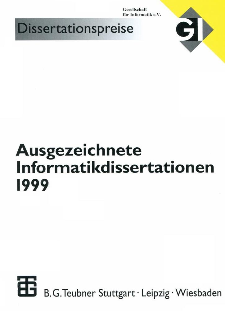 Produktbild: Ausgezeichnete Informatikdissertationen 1999