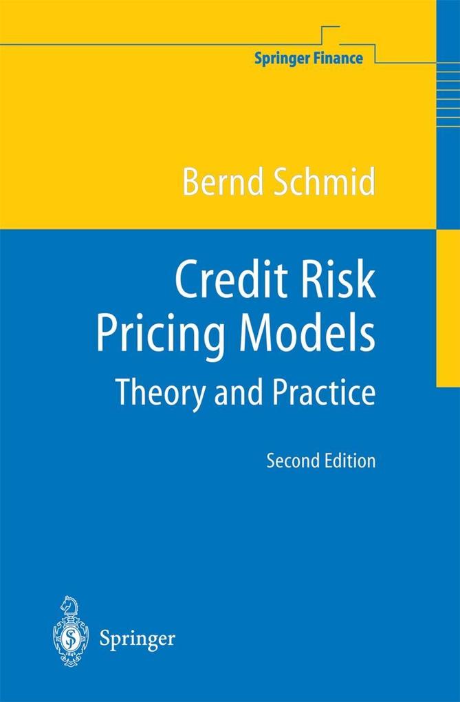 Produktbild: Credit Risk Pricing Models | Bernd Schmid