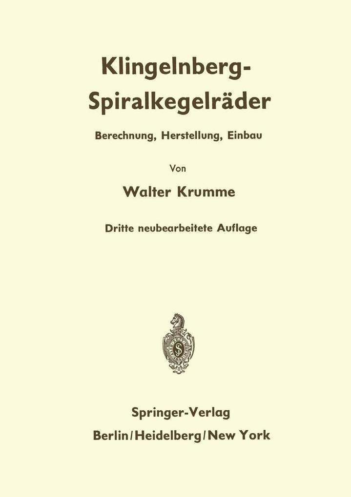 Produktbild: Klingelnberg-Spiralkegelräder | Walter Krumme