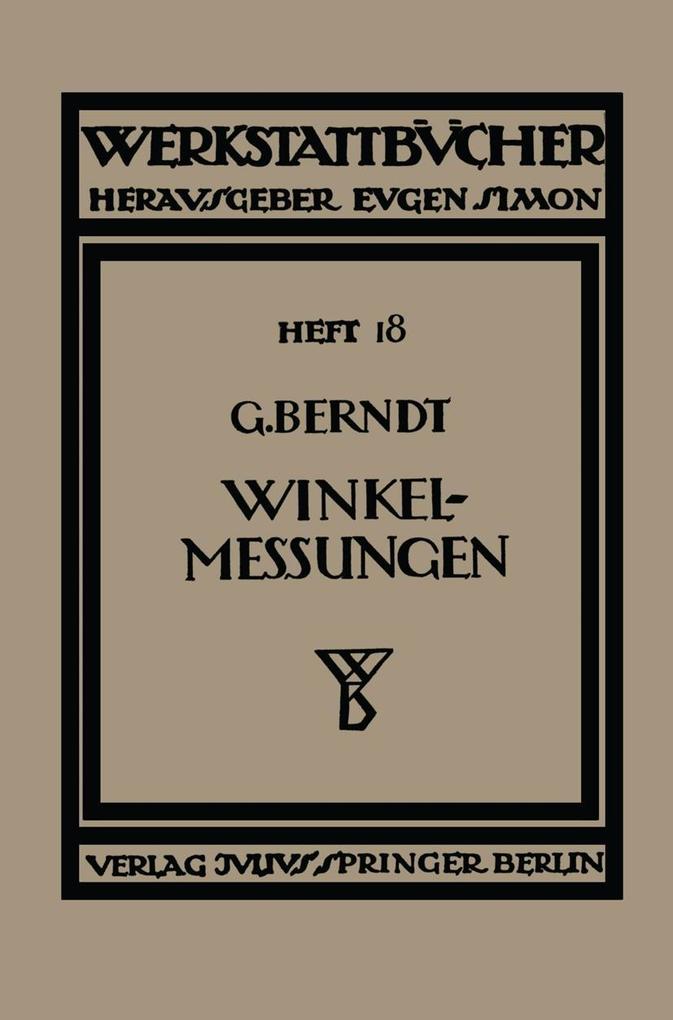 Produktbild: Technische Winkelmessungen | G. Berndt