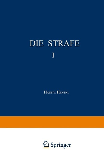 Produktbild: Die Strafe I | Hans V. Hentig