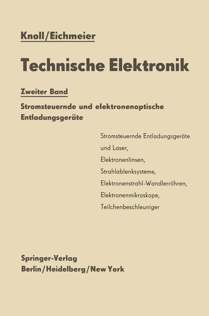 Produktbild: Technische Elektronik | Max Knoll, Joseph Eichmeier