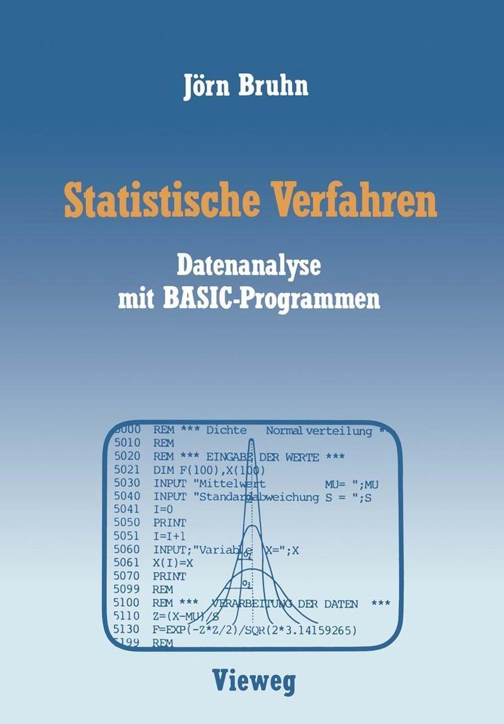 Produktbild: Statistische Verfahren | Jörn Bruhn