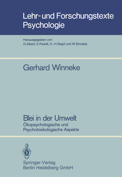 Produktbild: Blei in der Umwelt | Gerhard Winneke