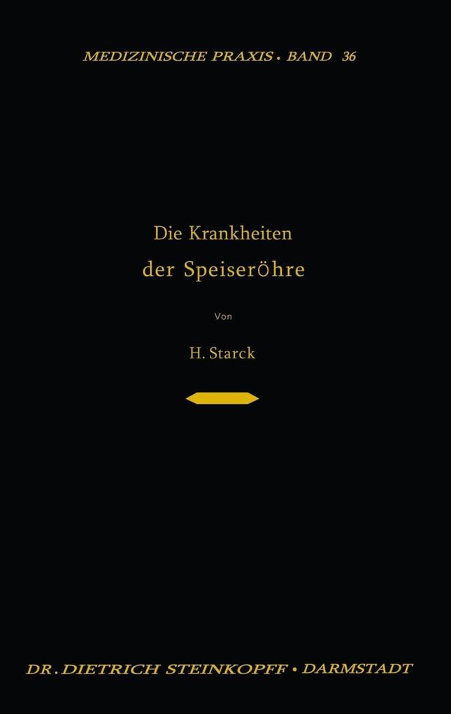 Produktbild: Die Krankheiten der Speiseröhre | Hugo Starck
