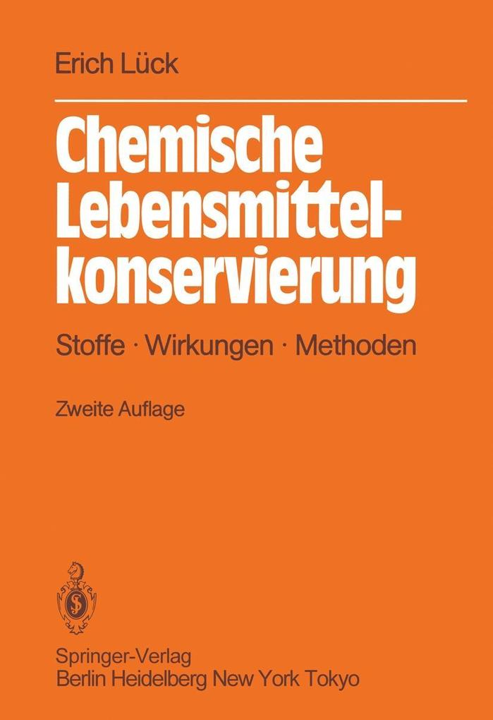 Produktbild: Chemische Lebensmittelkonservierung | Erich Lück