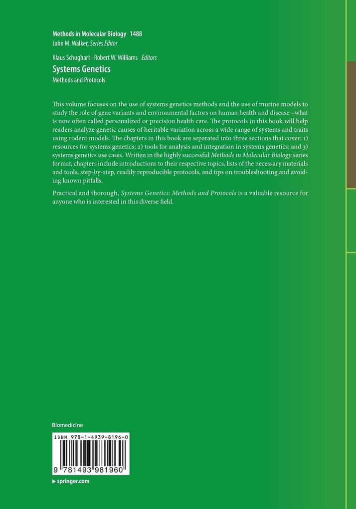 Weitere Ansicht: Systems Genetics