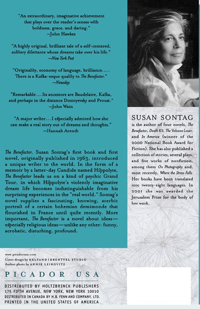 Weitere Ansicht: The Benefactor | Susan Sontag