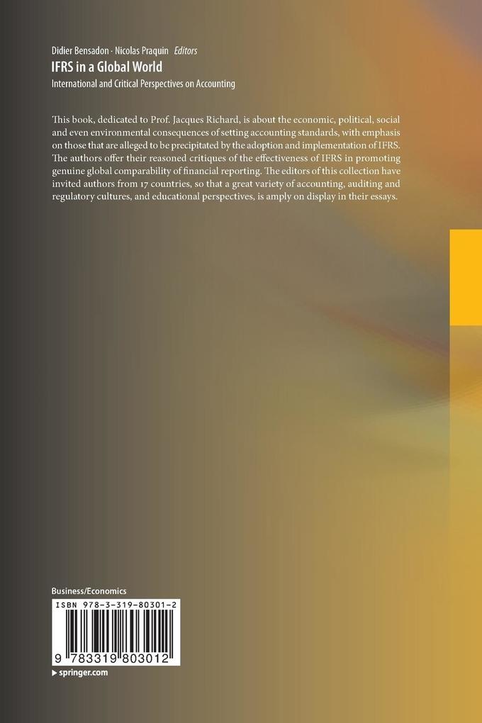 Weitere Ansicht: IFRS in a Global World
