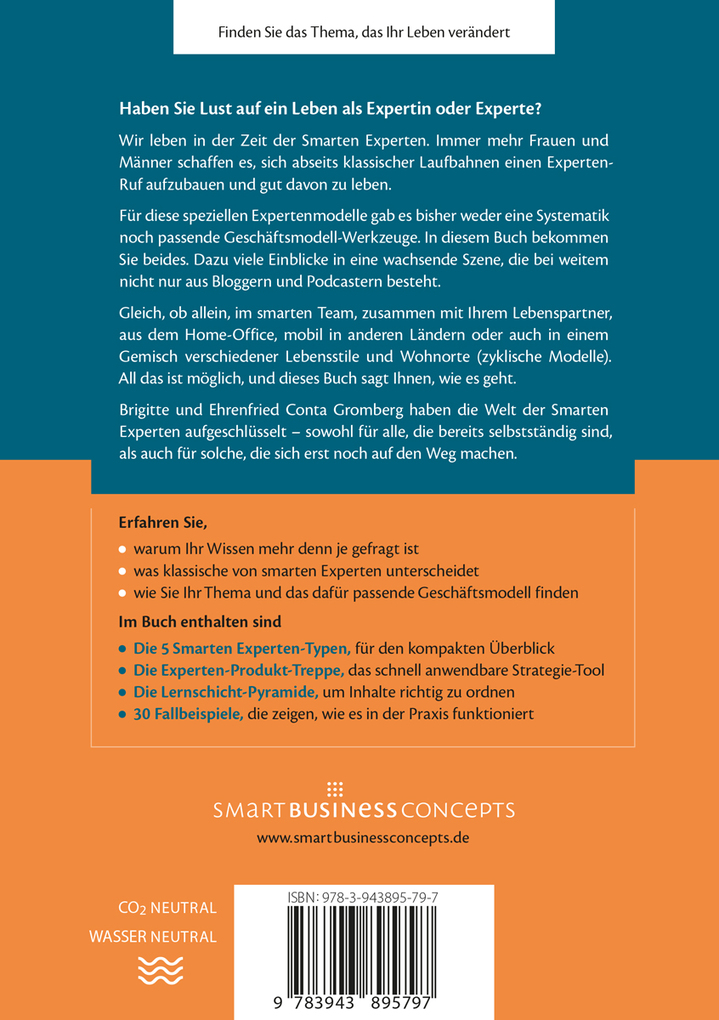 Weitere Ansicht: Die Zeit der Smarten Experten | Ehrenfried Conta Gromberg, Brigitte Conta Gromberg