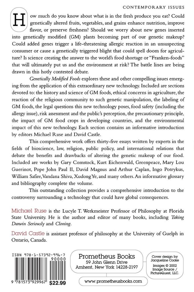 Weitere Ansicht: Genetically Modified Foods