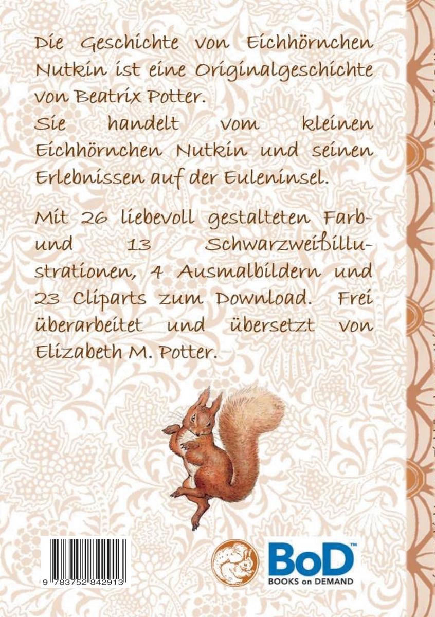 Weitere Ansicht: Die Geschichte vom Eichhörnchen Nutkin (inklusive Ausmalbilder und Cliparts zum Download) | Beatrix Potter, Elizabeth M. Potter