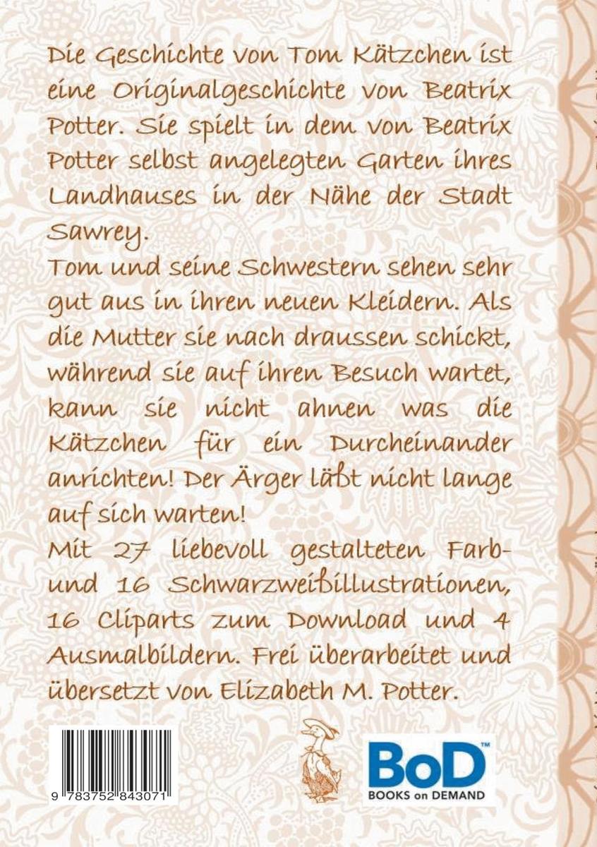 Weitere Ansicht: Die Geschichte von Tom Kätzchen (inklusive Ausmalbilder und Cliparts zum Download) | Beatrix Potter, Elizabeth M. Potter