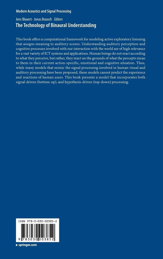 Weitere Ansicht: The Technology of Binaural Understanding