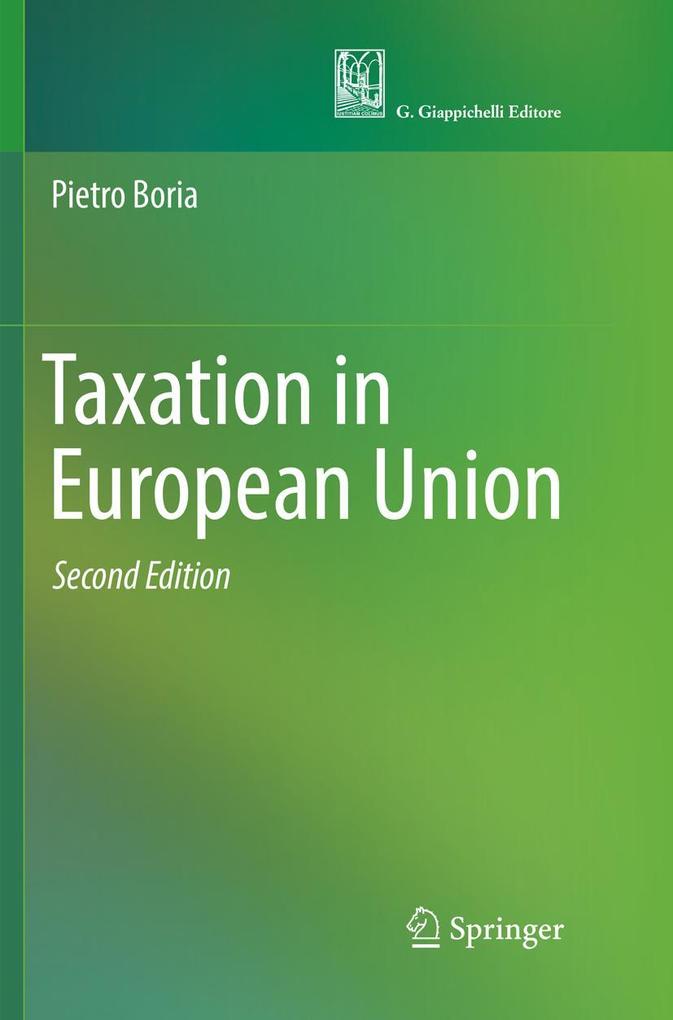 Produktbild: Taxation in European Union | Pietro Boria