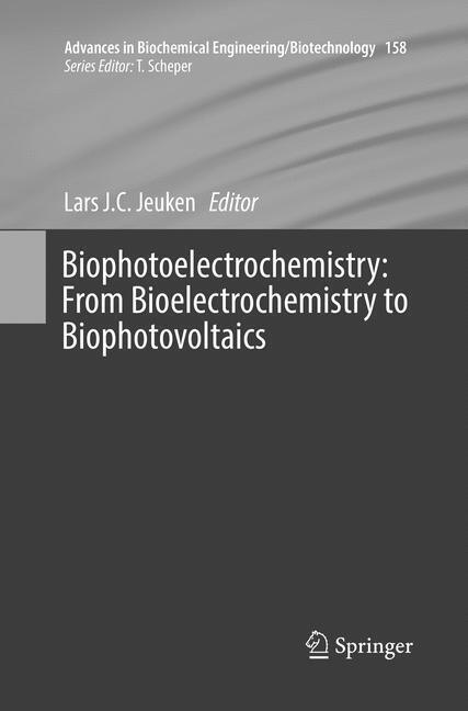 Produktbild: Biophotoelectrochemistry: From Bioelectrochemistry to Biophotovoltaics