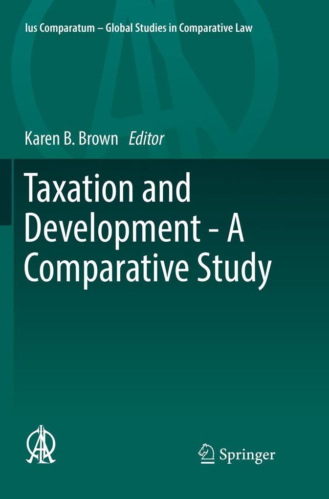 Produktbild: Taxation and Development - A Comparative Study