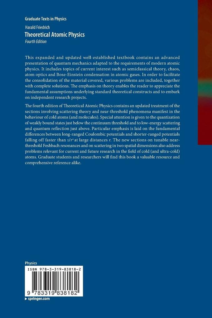 Weitere Ansicht: Theoretical Atomic Physics | Harald Friedrich
