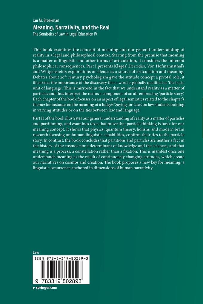 Weitere Ansicht: Meaning, Narrativity, and the Real | Jan M. Broekman