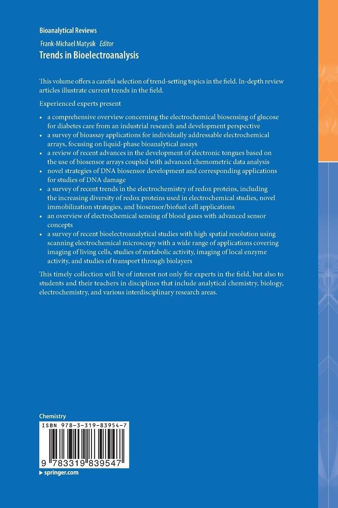 Weitere Ansicht: Trends in Bioelectroanalysis