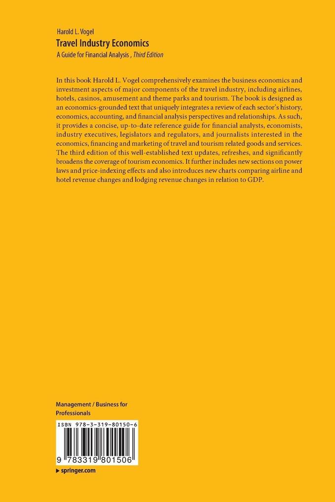 Weitere Ansicht: Travel Industry Economics | Harold L. Vogel
