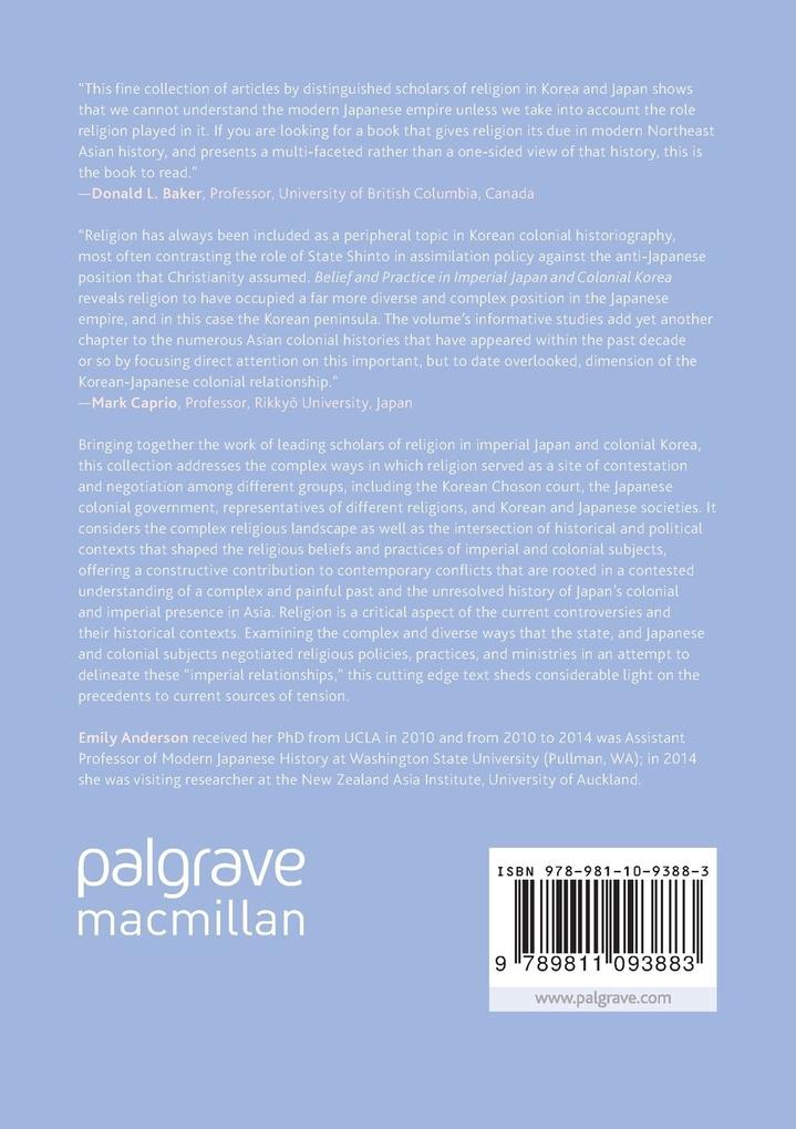 Weitere Ansicht: Belief and Practice in Imperial Japan and Colonial Korea