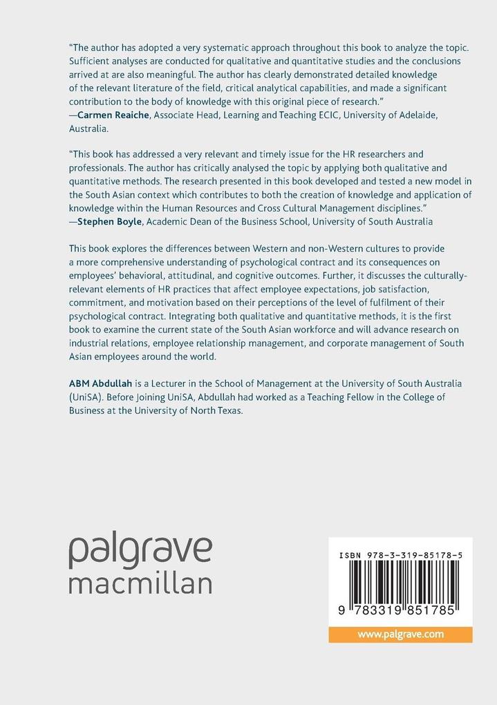 Weitere Ansicht: Managing the Psychological Contract | ABM Abdullah