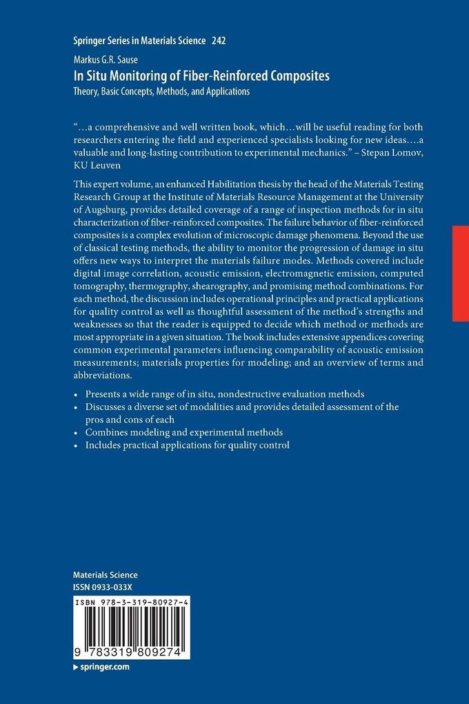 Weitere Ansicht: In Situ Monitoring of Fiber-Reinforced Composites | Markus G.R. Sause