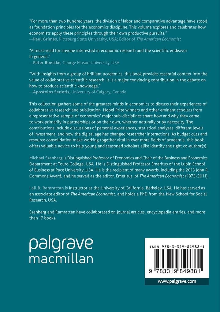 Weitere Ansicht: Collaborative Research in Economics