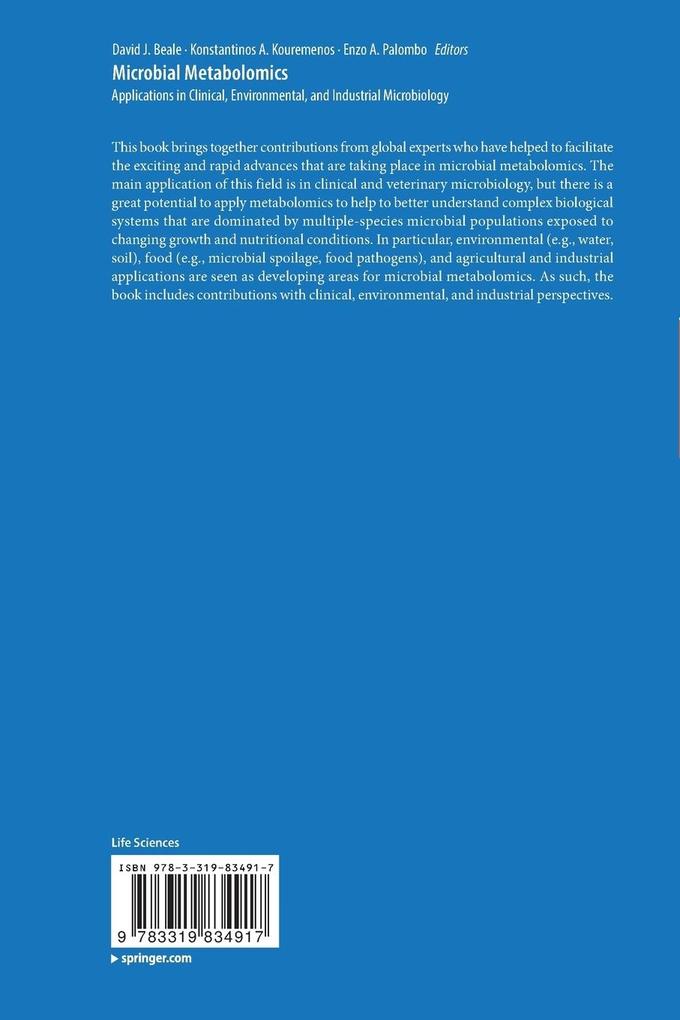 Weitere Ansicht: Microbial Metabolomics