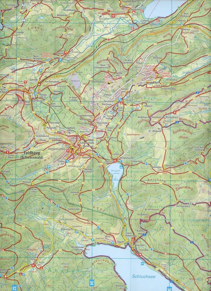 Weitere Ansicht: W258 Wanderkarte 1:25 000 Titisee-Neustadt