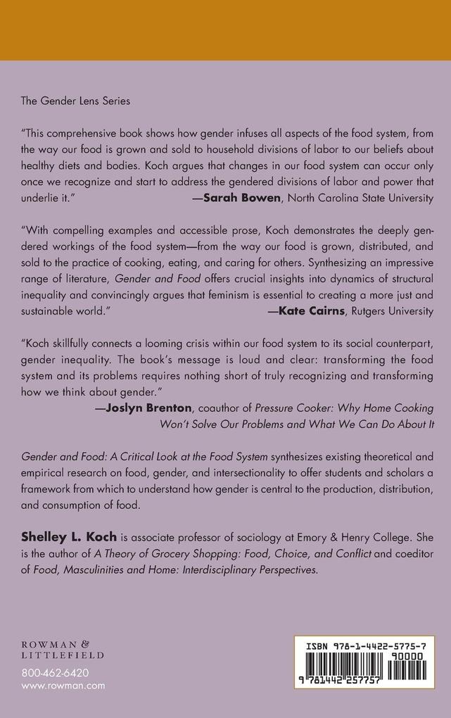 Weitere Ansicht: Gender and Food | Shelley L. Koch
