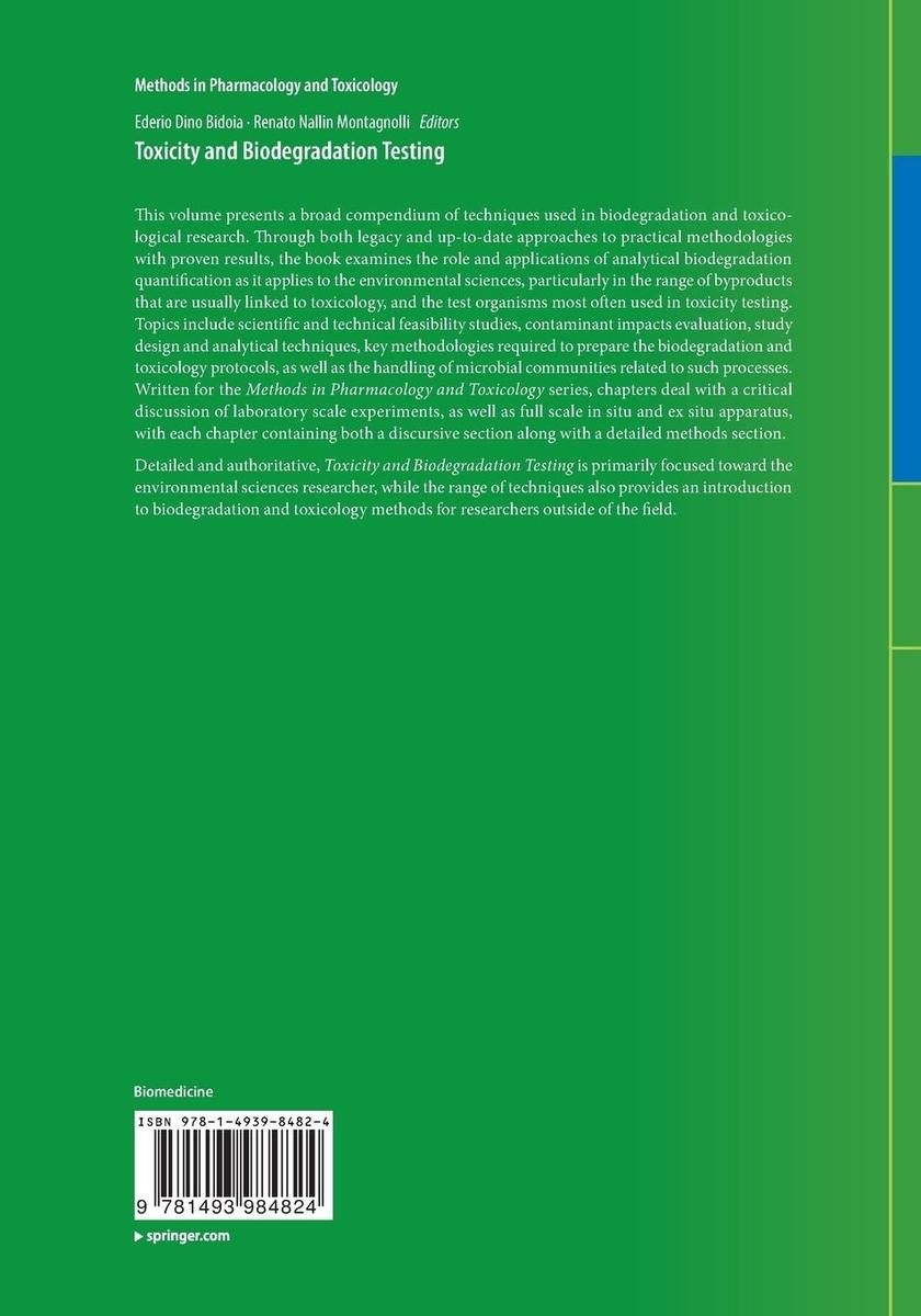 Weitere Ansicht: Toxicity and Biodegradation Testing