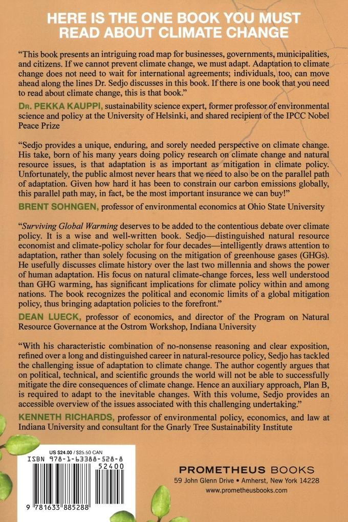 Weitere Ansicht: Surviving Global Warming | Roger A. Sedjo