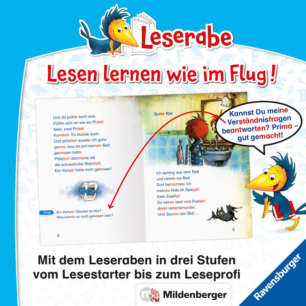 Weitere Ansicht: Hilfe, ich bin ein Vampir - Leserabe 2. Klasse - Erstlesebuch ab 7 Jahren | Susan Niessen