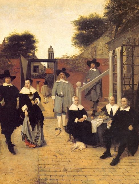 Produktbild: Pieter de Hooch - Holländische Familie - 1.000 Teile (Puzzle)