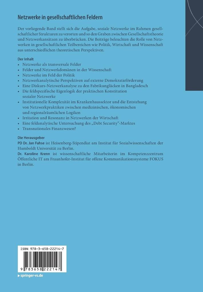 Weitere Ansicht: Netzwerke in gesellschaftlichen Feldern