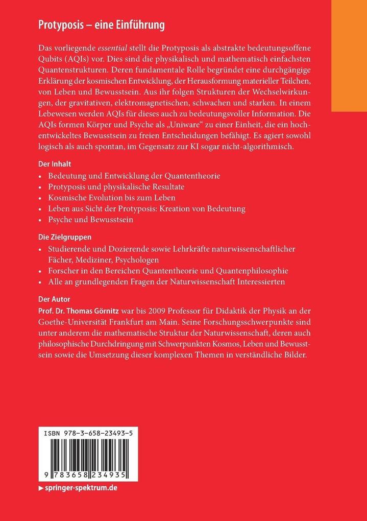 Weitere Ansicht: Protyposis - eine Einführung | Thomas Görnitz