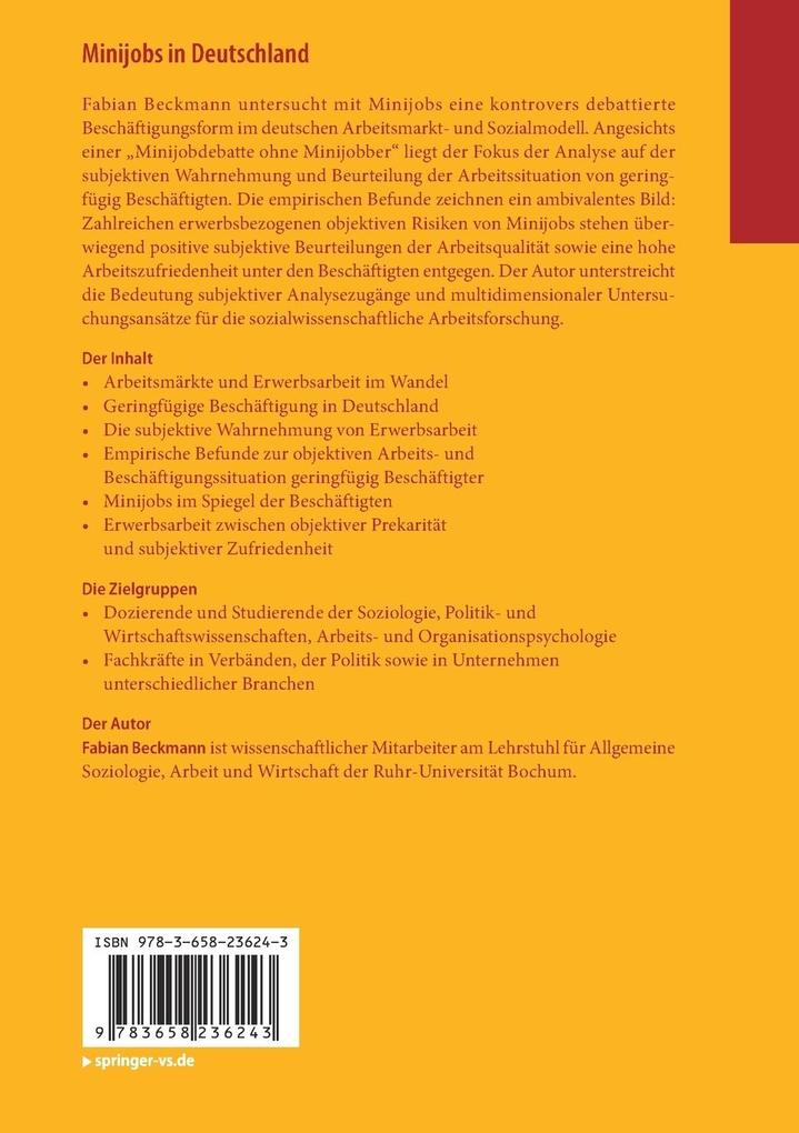 Weitere Ansicht: Minijobs in Deutschland | Fabian Beckmann