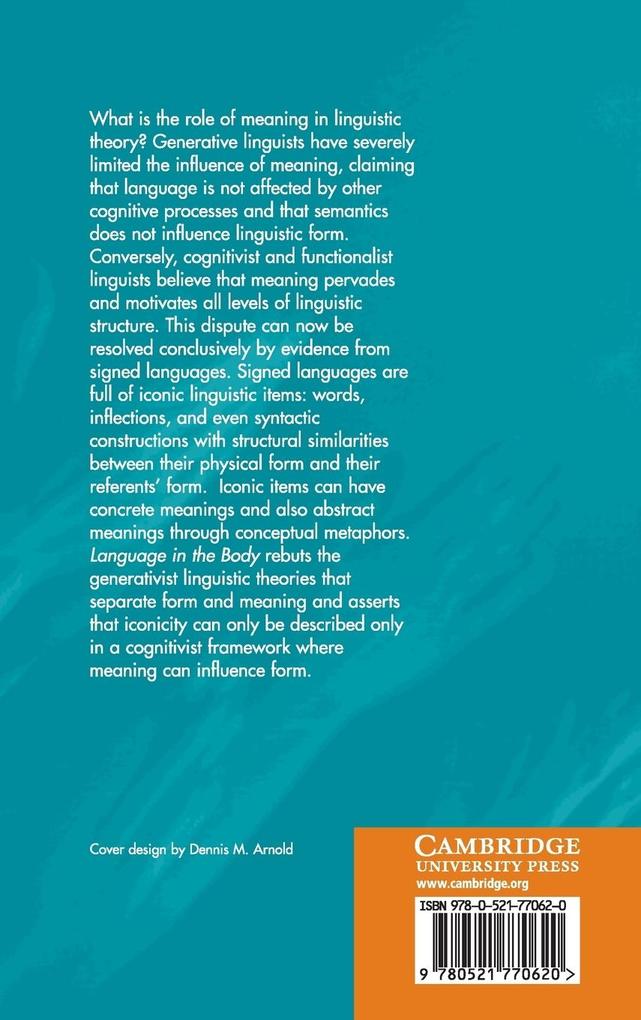 Weitere Ansicht: Language from the Body | Sarah F. Taub