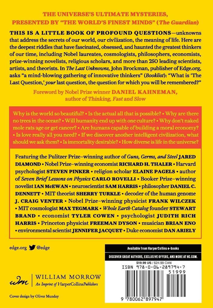 Weitere Ansicht: Last Unknowns, The | John Brockman