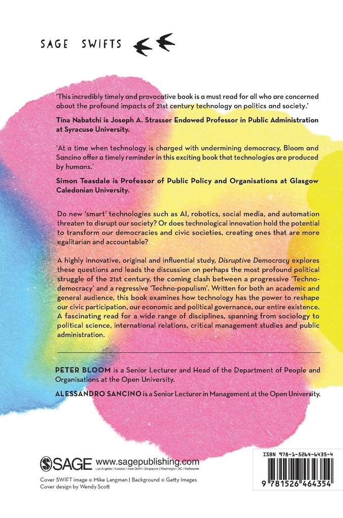 Weitere Ansicht: Disruptive Democracy | Peter Bloom, Alessandro Sancino