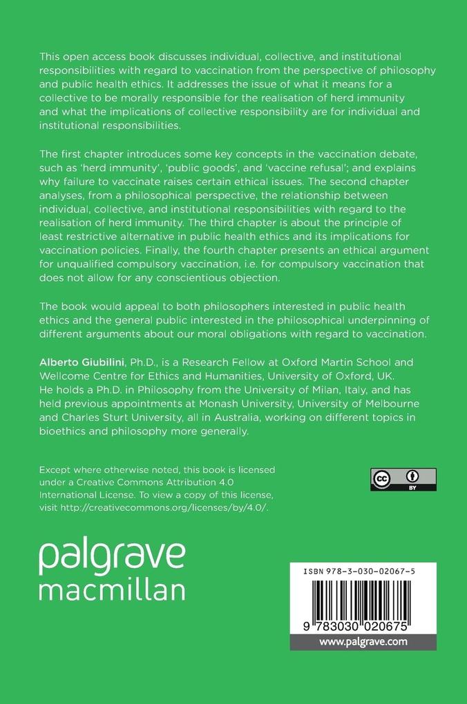Weitere Ansicht: The Ethics of Vaccination | Alberto Giubilini