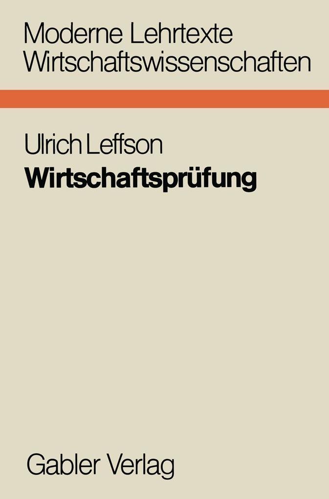 Produktbild: Wirtschaftsprüfung | Leffson Ulrich
