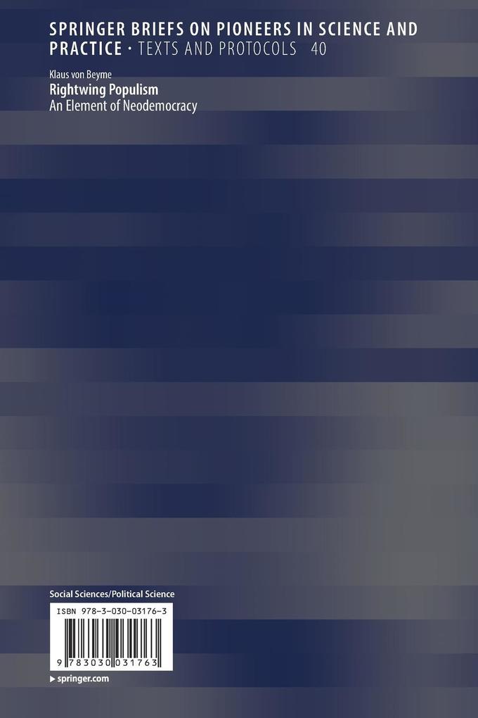 Weitere Ansicht: Rightwing Populism | Klaus von Beyme
