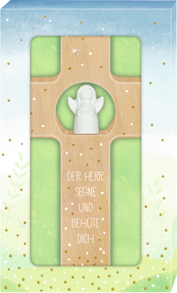 Weitere Ansicht: Holzkreuz - Der Herr segne und behüte dich