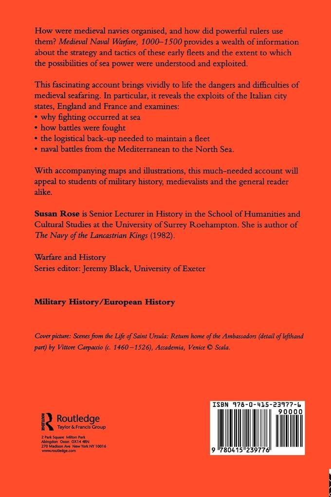 Weitere Ansicht: Medieval Naval Warfare 1000-1500 | Susan Rose