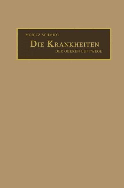 Produktbild: Die Krankheiten der oberen Luftwege | Moritz Schmidt